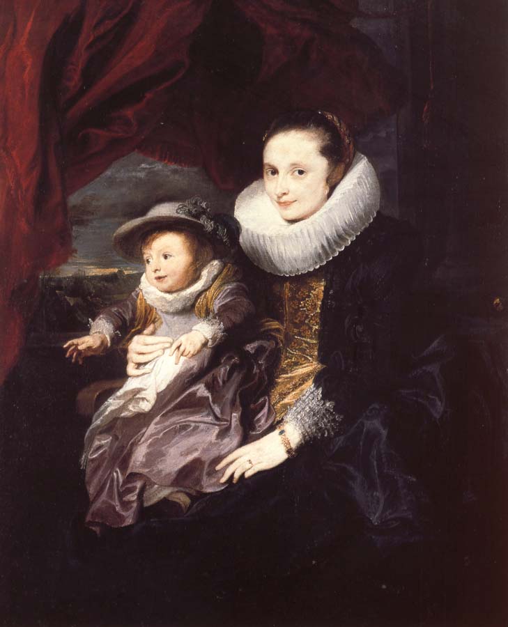 Portrait of a Woman and Child